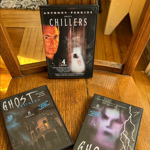 Other - 👻  Lot of 3 SPINE TINGLING DVD’s- 20 Episodes:GHOST STORIES & CHILLERS💀
